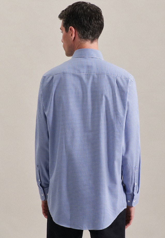 Regular Business Hemd Karo in Hellblau |  Seidensticker Onlineshop