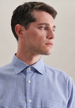 Regular Business Hemd Karo in Hellblau |  Seidensticker Onlineshop