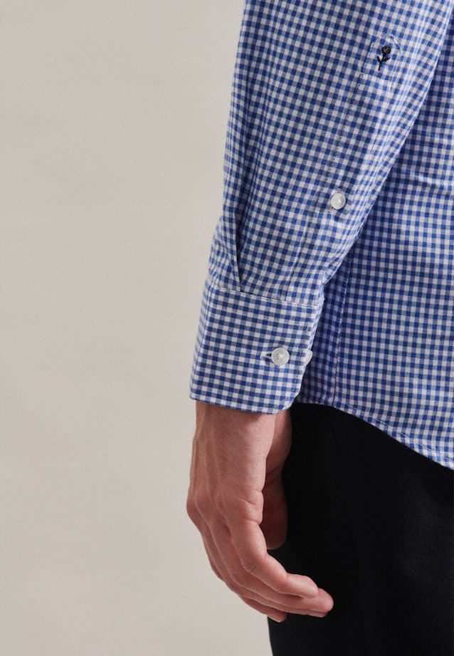 Regular Business Hemd Karo in Hellblau |  Seidensticker Onlineshop