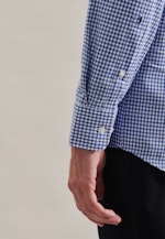 Regular Business Hemd Karo in Hellblau |  Seidensticker Onlineshop