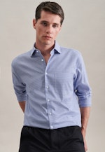 Regular Business Hemd Karo in Hellblau |  Seidensticker Onlineshop