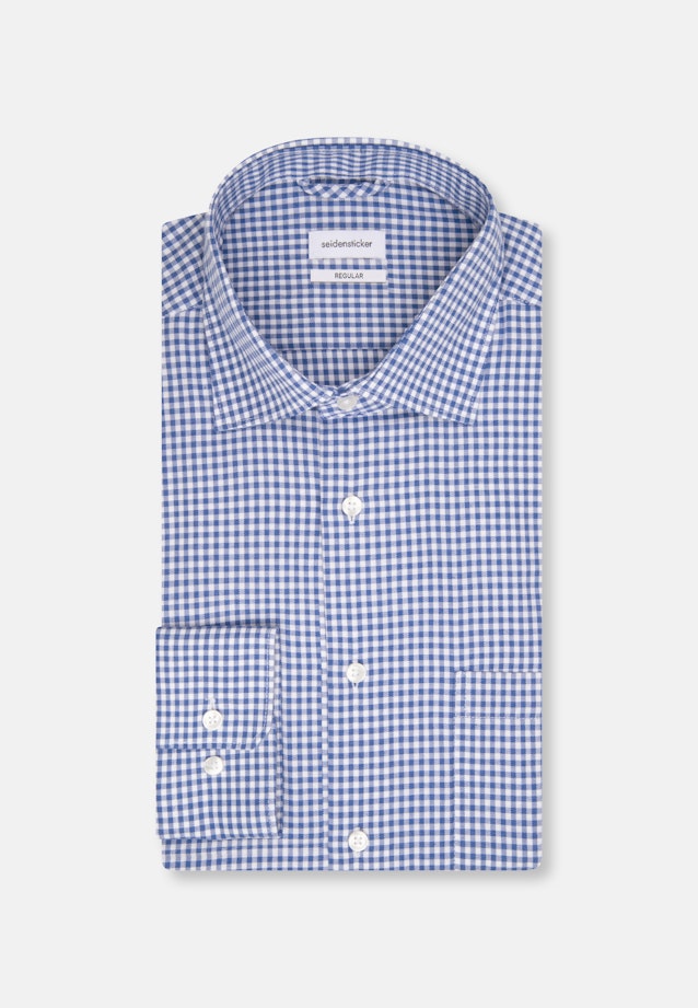 Regular Business Hemd Karo in Hellblau |  Seidensticker Onlineshop