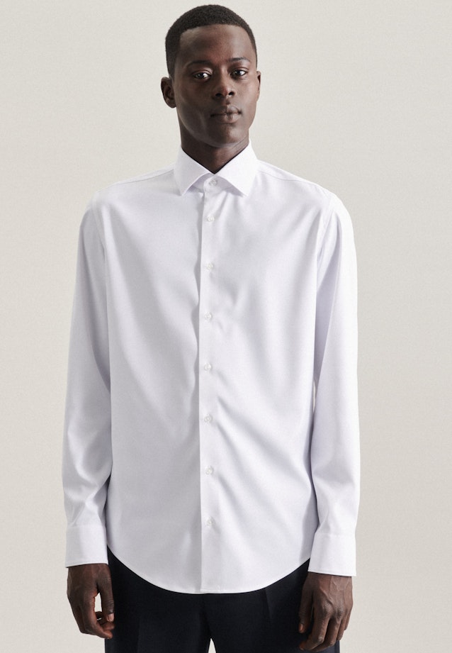 Slim Business Hemd Uni in Weiß |  Seidensticker Onlineshop