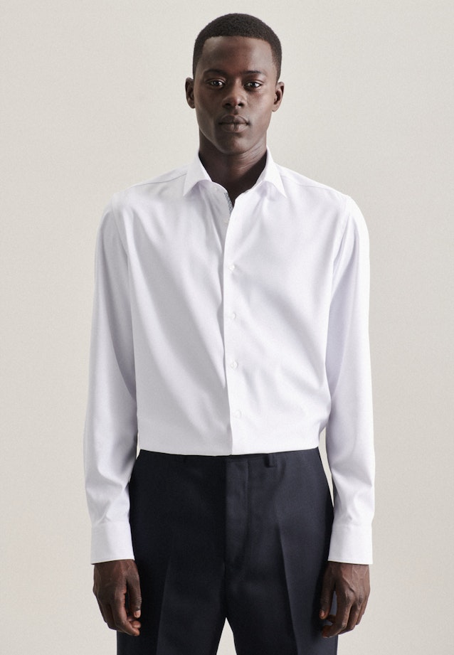 Slim Business Hemd Uni in Weiß |  Seidensticker Onlineshop