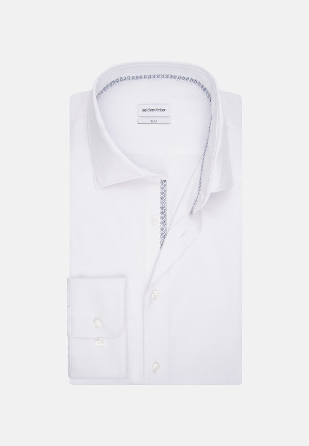 Slim Business Hemd Uni in Weiß |  Seidensticker Onlineshop