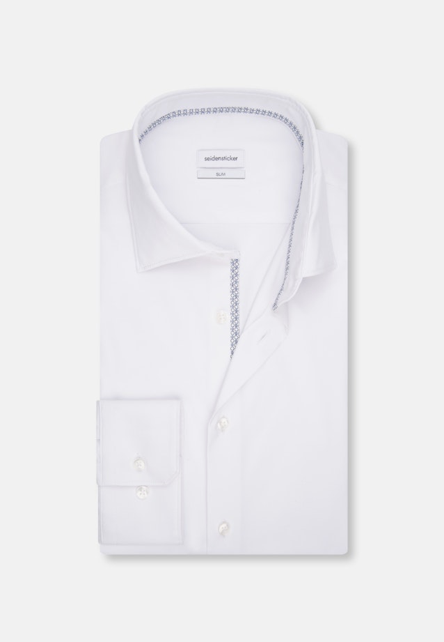 Slim Business Hemd Uni in Weiß |  Seidensticker Onlineshop