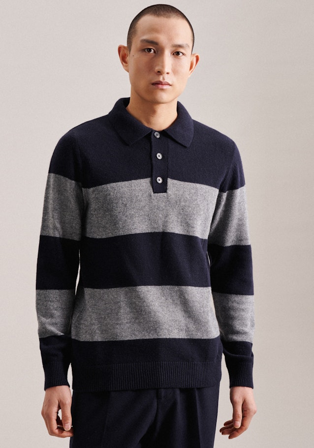 Collar Polo-Shirt in Dark Blue | Seidensticker Onlineshop