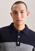 Regular Polo-Shirt Uni in Dunkelblau |  Seidensticker Onlineshop