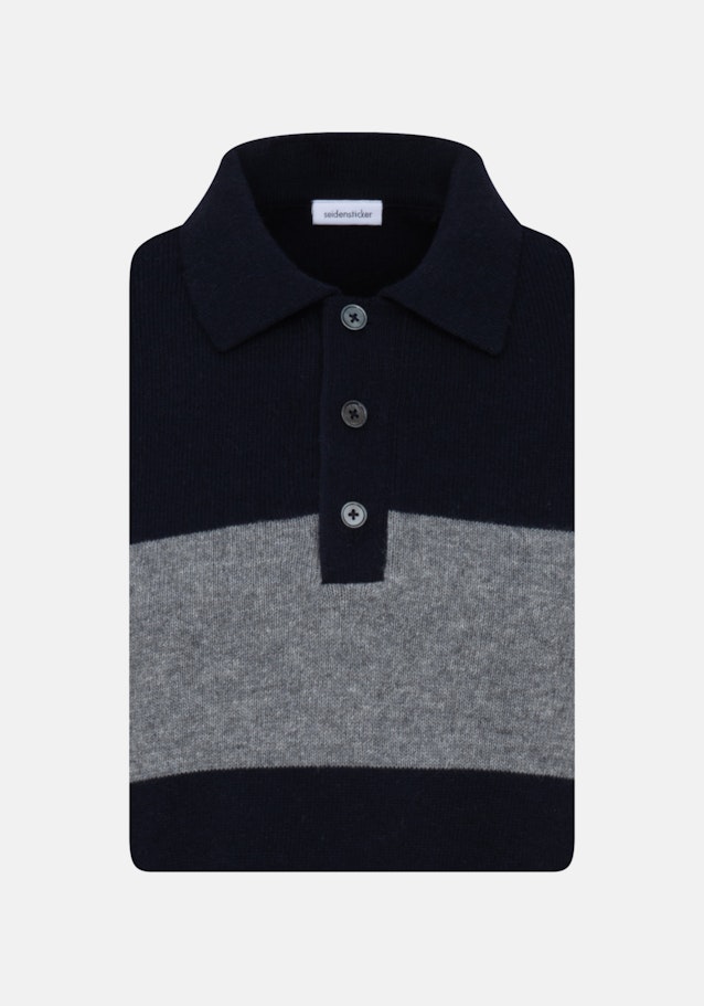 Kragen Polo-Shirt Regular in Dunkelblau |  Seidensticker Onlineshop