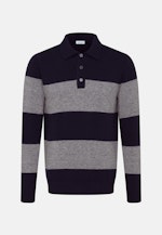 Regular Polo-Shirt Uni in Dunkelblau |  Seidensticker Onlineshop