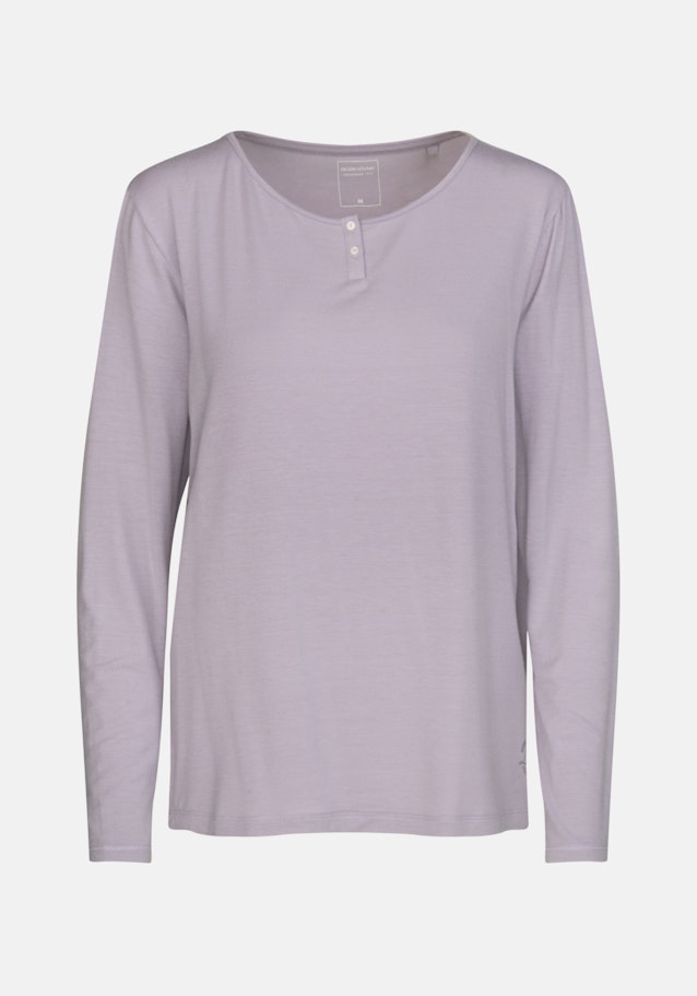 Henley collar Long-sleeved top in Purple |  Seidensticker Onlineshop