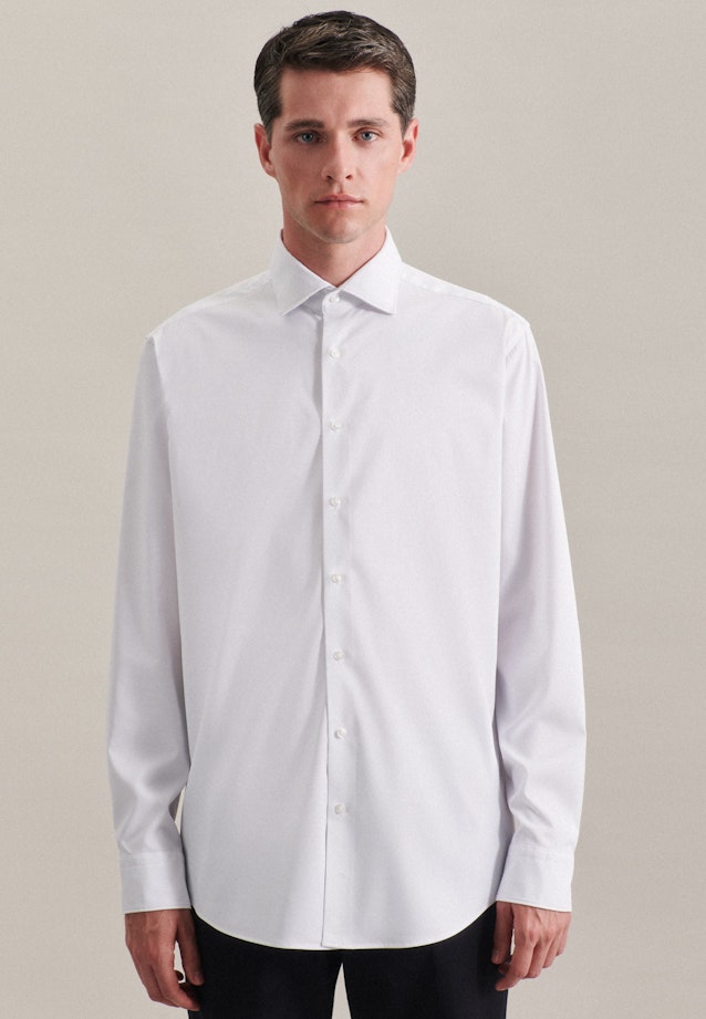 Regular Business Hemd Uni in Weiß |  Seidensticker Onlineshop