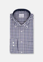 Regular Business shirt Check in Dark Blue |  Seidensticker Onlineshop