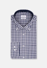 Regular Chemise d'affaires carreaux in Bleu Foncé |  Seidensticker Onlineshop