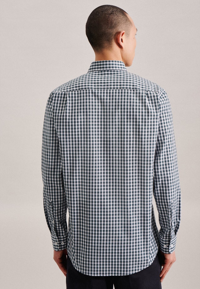 Regular Business shirt Check in Green |  Seidensticker Onlineshop