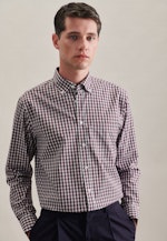 Regular Business shirt Check in Red |  Seidensticker Onlineshop