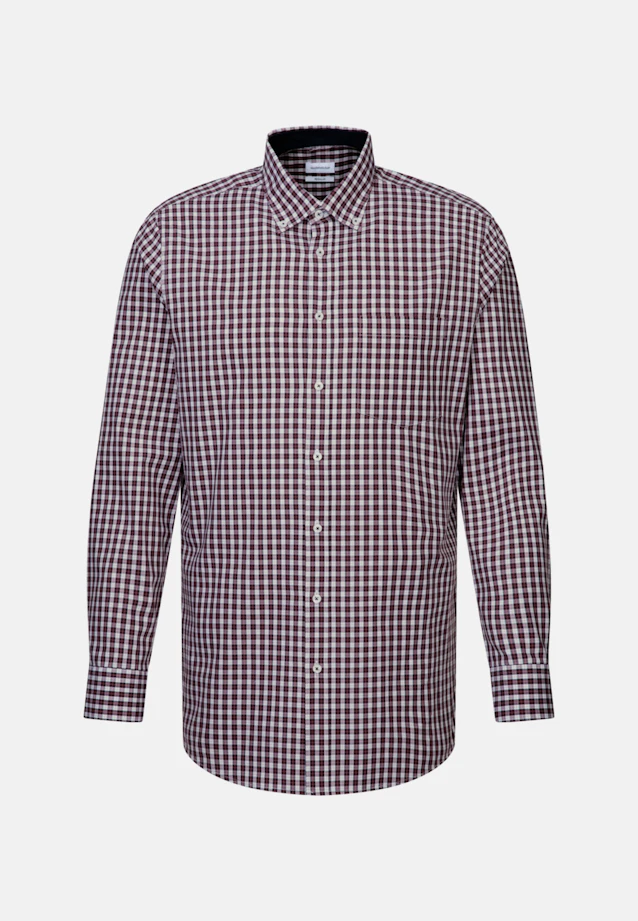 Regular Business shirt Check in Red |  Seidensticker Onlineshop