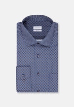 Regular Chemise d'affaires Imprimé in Bleu Foncé |  Seidensticker Onlineshop