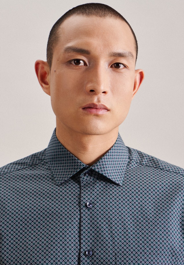 Regular Chemise d'affaires Imprimé in Vert |  Seidensticker Onlineshop