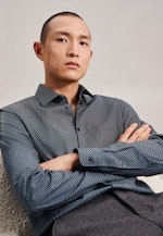 Regular Chemise d'affaires Imprimé in Vert |  Seidensticker Onlineshop