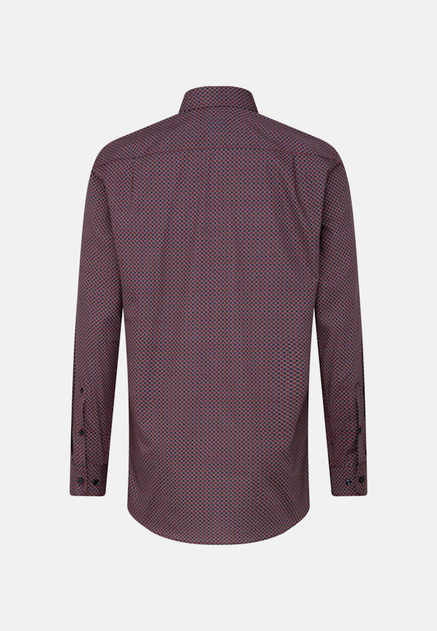 Regular Business Hemd Druck in Rot |  Seidensticker Onlineshop