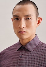 Regular Business shirt Print in Red |  Seidensticker Onlineshop