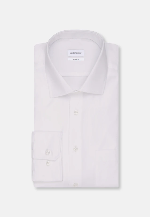 Regular Business Hemd Uni in Weiß |  Seidensticker Onlineshop