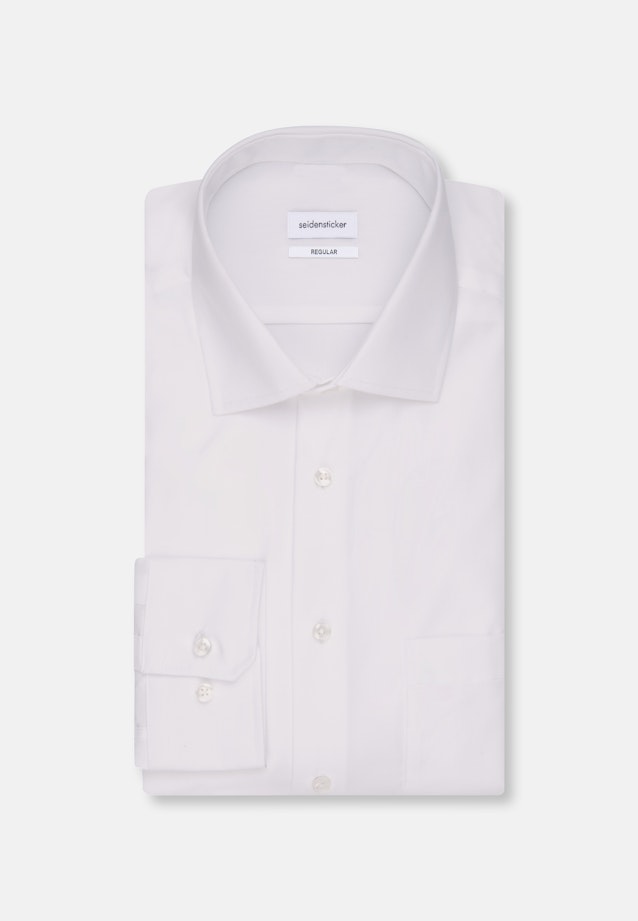 Regular Business Hemd Uni in Weiß |  Seidensticker Onlineshop