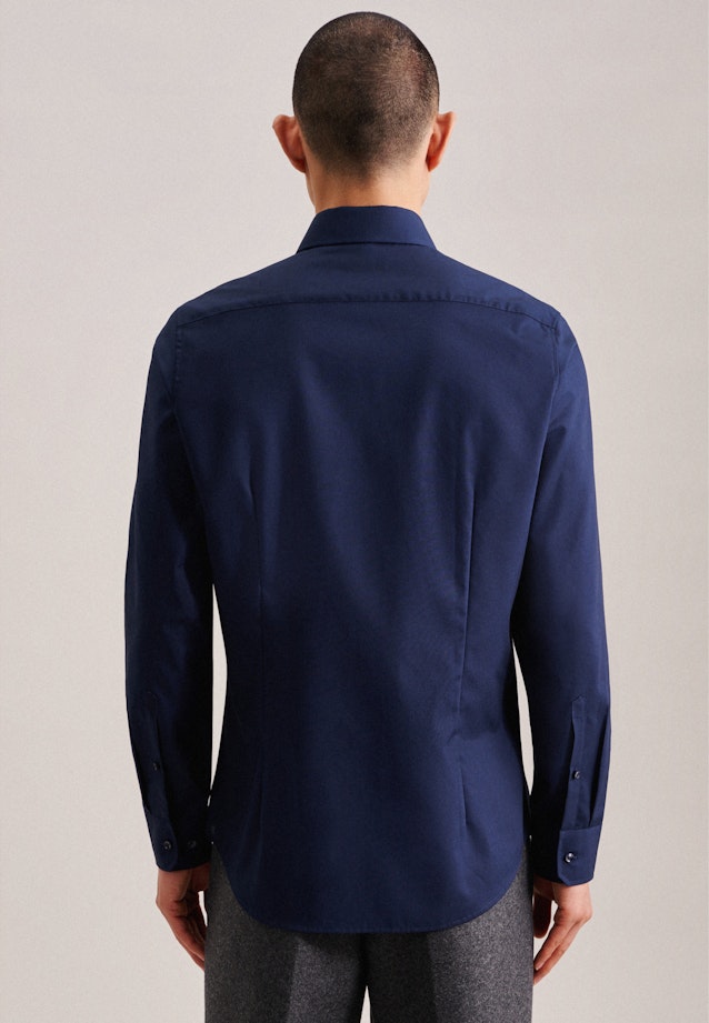 Slim Chemise d'affaires Uni in Bleu Foncé |  Seidensticker Onlineshop