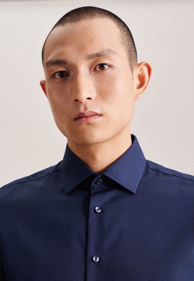 Slim Chemise d'affaires Uni in Bleu Foncé |  Seidensticker Onlineshop