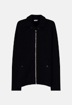 Long sleeve Knit Jacket in Dark Blue |  Seidensticker Onlineshop