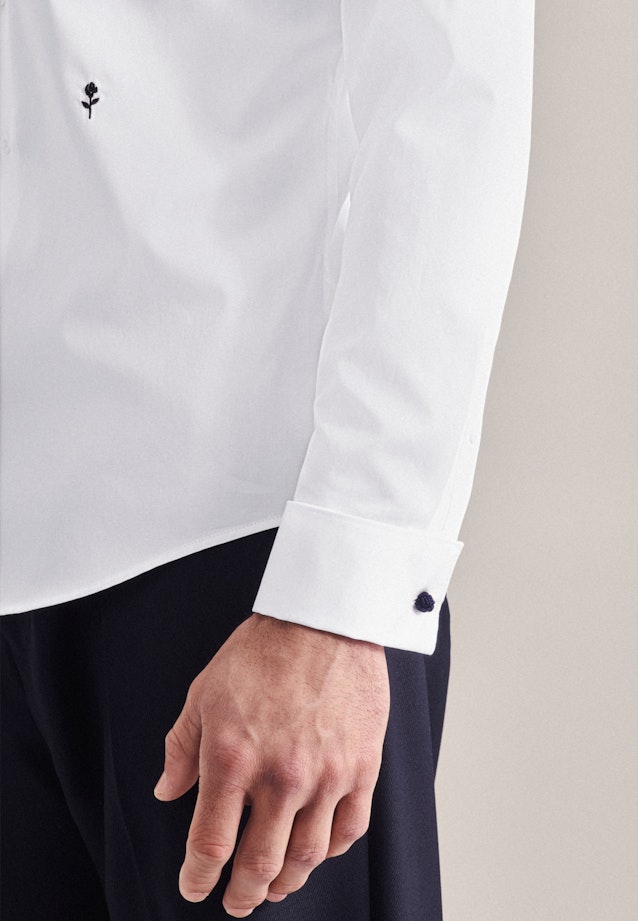 Slim Chemise d'affaires Uni in Blanc |  Seidensticker Onlineshop
