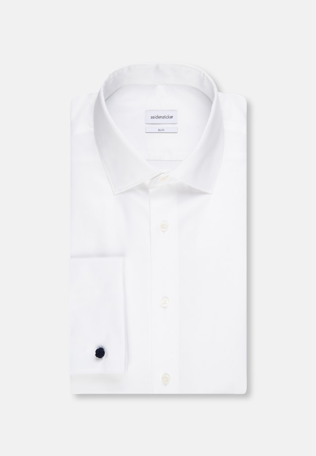 Slim Chemise d'affaires Uni in Blanc |  Seidensticker Onlineshop
