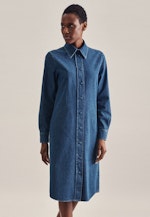 Kleid Uni in Dunkelblau |  Seidensticker Onlineshop