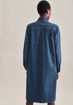 Kleid Uni in Dunkelblau |  Seidensticker Onlineshop