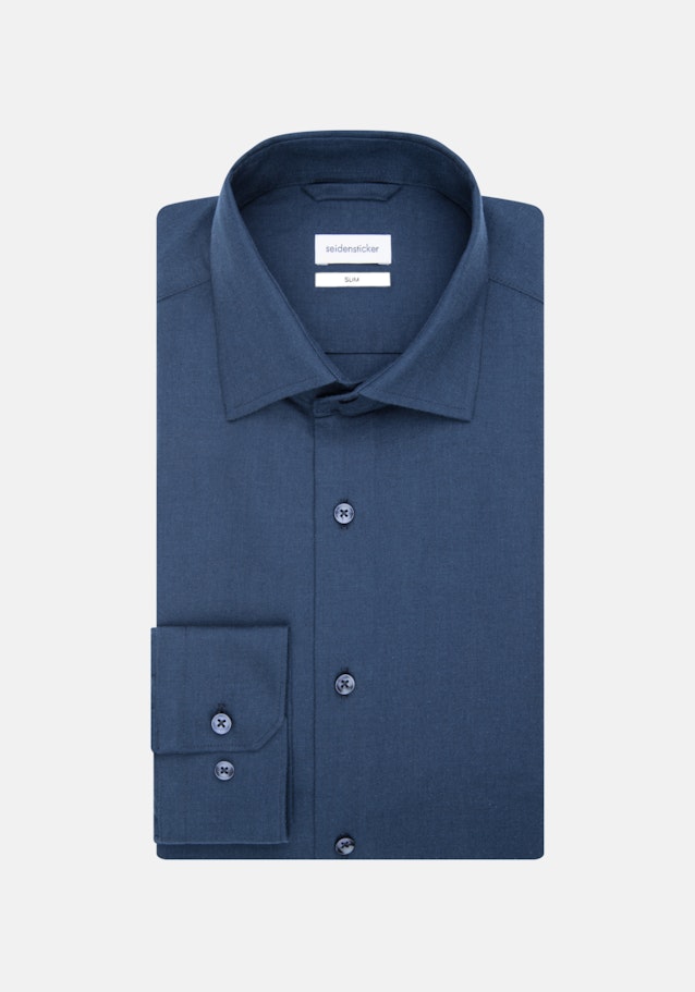 Business overhemd in Slim with Kentkraag in Donkerblauw |  Seidensticker Onlineshop