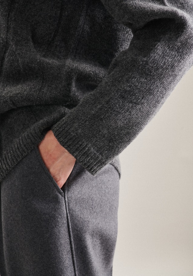 V-Neck Pullover Regular Fit in Grau |  Seidensticker Onlineshop