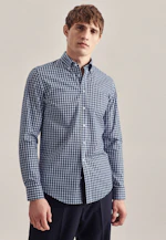 X-Slim Chemise d'affaires carreaux in Bleu Foncé |  Seidensticker Onlineshop