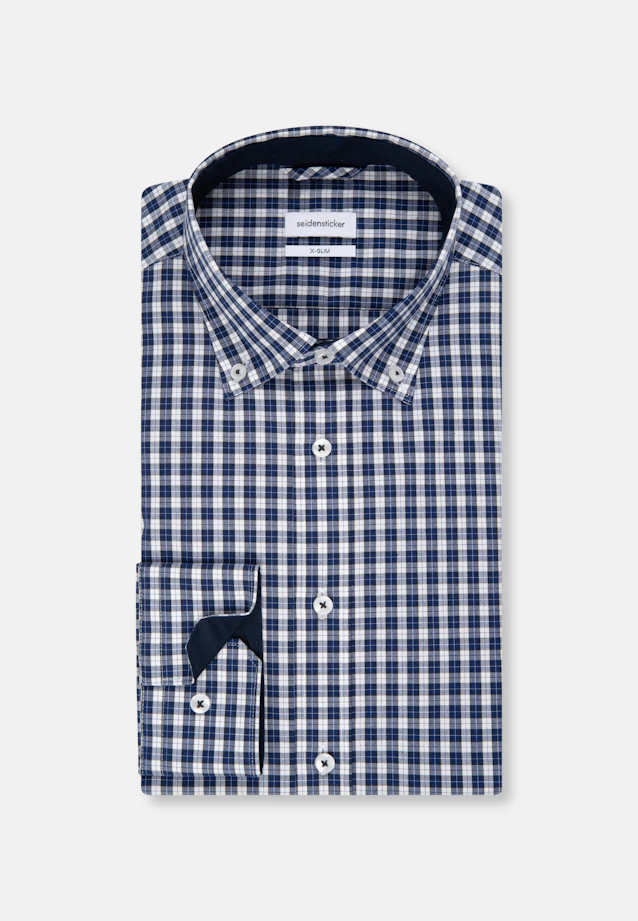 X-Slim Business shirt Check in Dark Blue |  Seidensticker Onlineshop