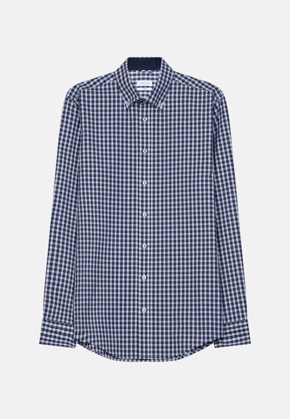 X-Slim Chemise d'affaires carreaux in Bleu Foncé |  Seidensticker Onlineshop