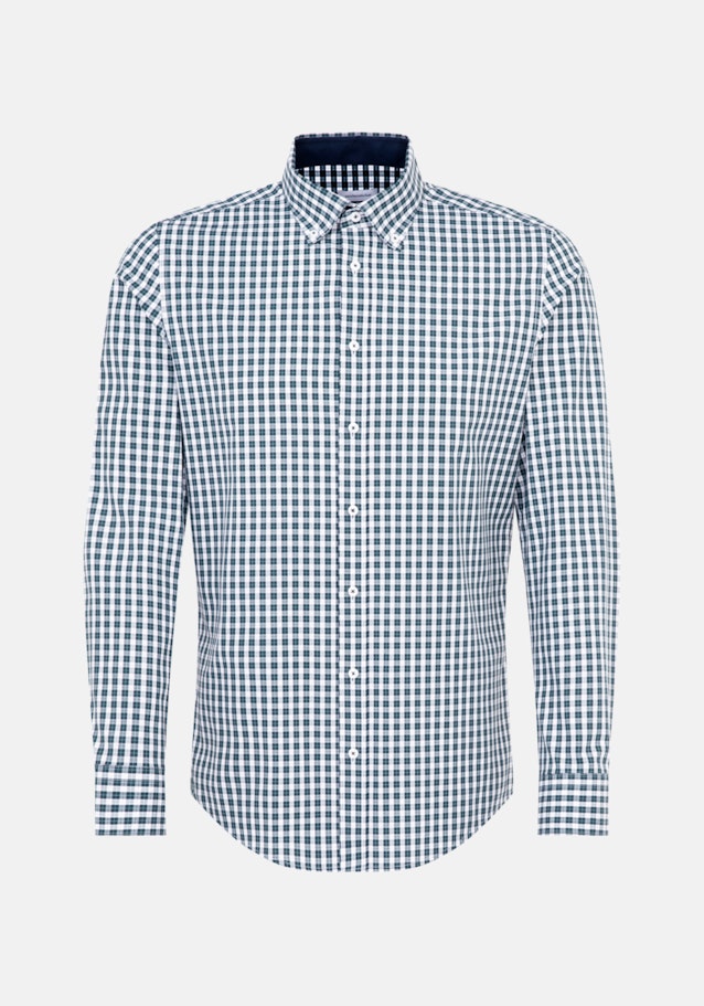 Non-iron Poplin Business Shirt in X-Slim with Button-Down-Collar in Green |  Seidensticker Onlineshop