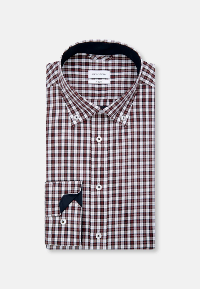 X-Slim Business shirt Check in Red |  Seidensticker Onlineshop