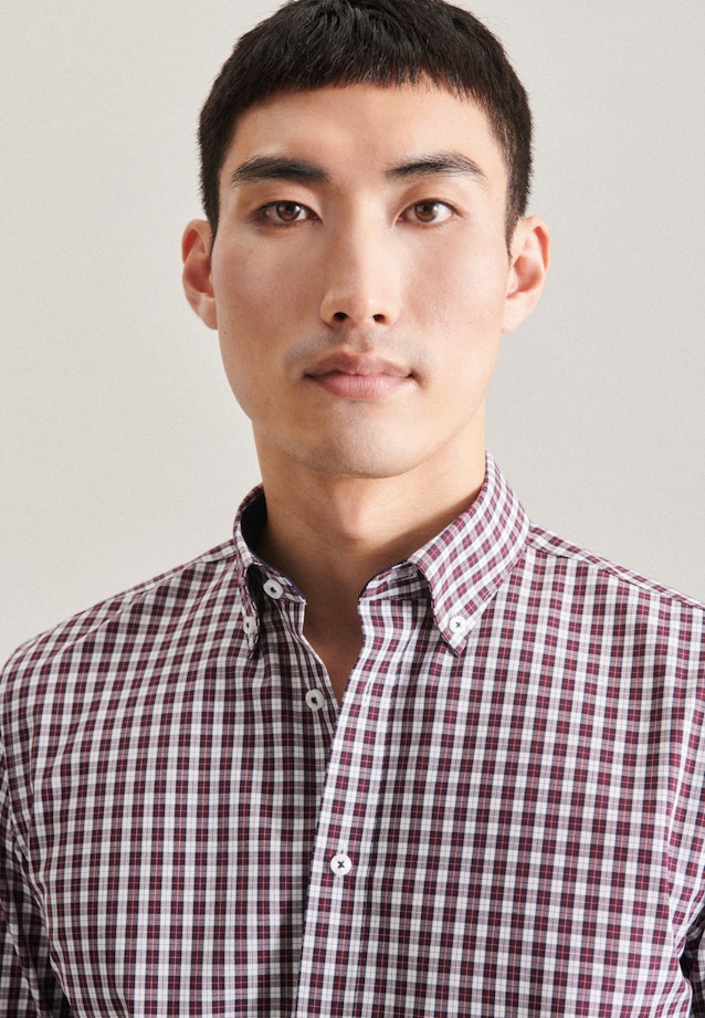X-Slim Business shirt Check in Red |  Seidensticker Onlineshop