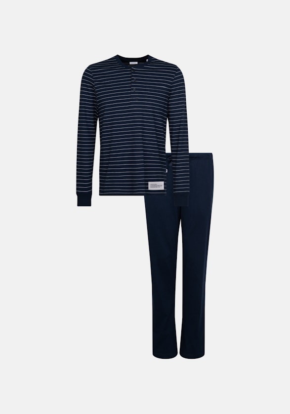 Henley collar Pyjamas in Dark Blue |  Seidensticker Onlineshop