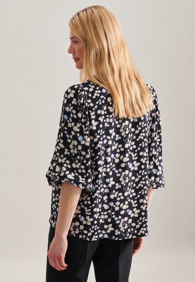 7/8-Arm Popeline Shirtbluse in Schwarz |  Seidensticker Onlineshop