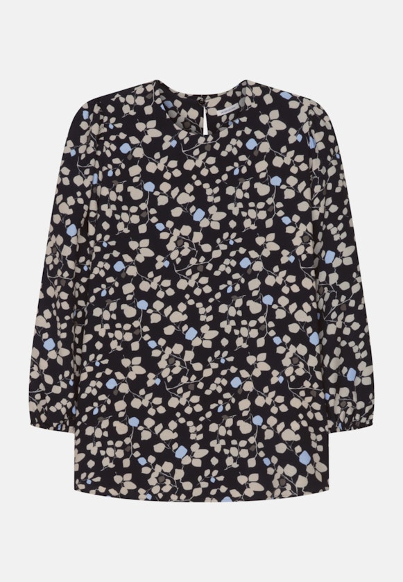 7/8-Arm Popeline Shirtbluse in Schwarz |  Seidensticker Onlineshop