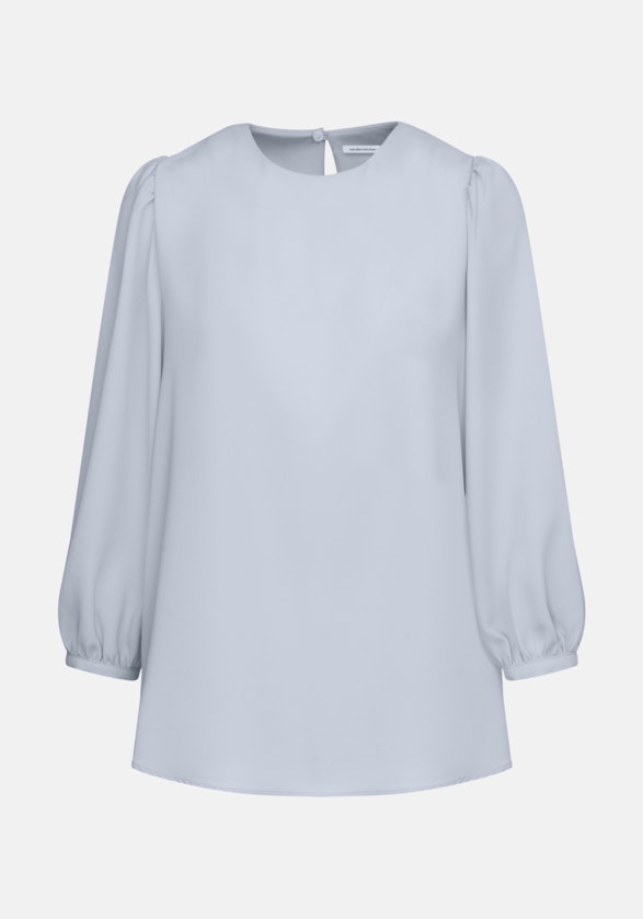 7/8-Arm Krepp Shirtbluse in Hellblau |  Seidensticker Onlineshop