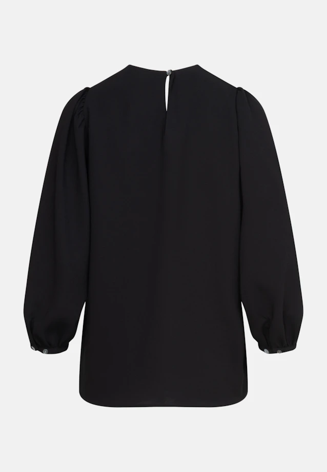 Shirtbluse Uni in Schwarz |  Seidensticker Onlineshop