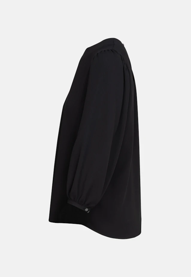 Shirtbluse Uni in Schwarz |  Seidensticker Onlineshop
