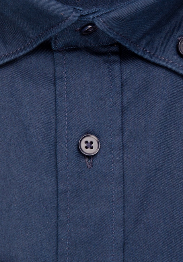Twill Business Hemd in Slim mit Button-Down-Kragen in Dunkelblau |  Seidensticker Onlineshop